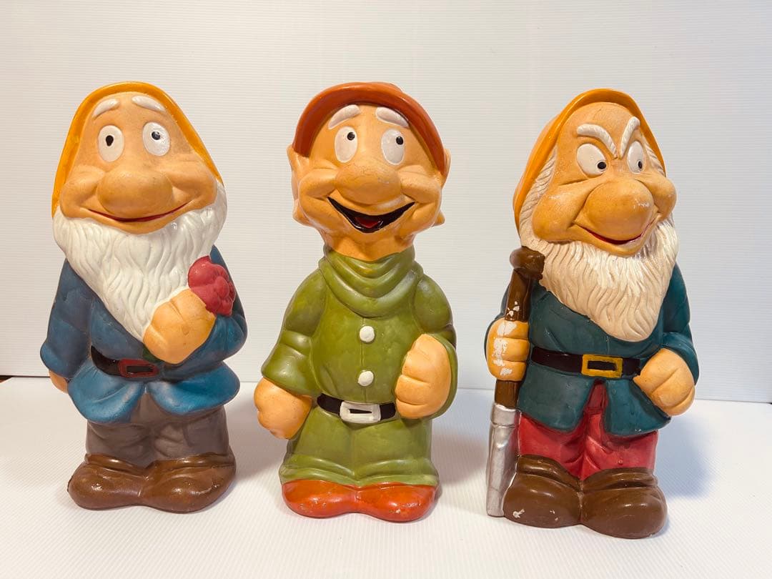 ディズニー 7人の小人 置物 インテリア アンティーク ガーデン白雪姫 値下可能