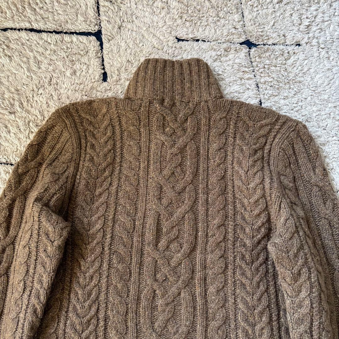 【XXLサイズ！✨】ポロラルフローレン　ケーブルニット　カシミヤ　ハーフボタン
