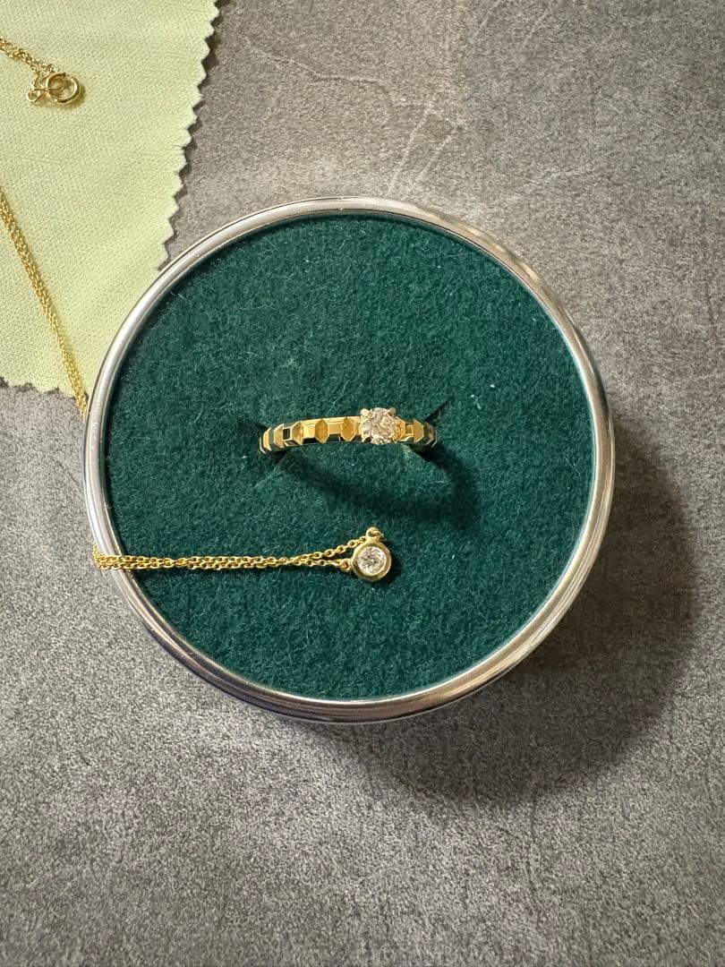 18金ダイヤネックレス