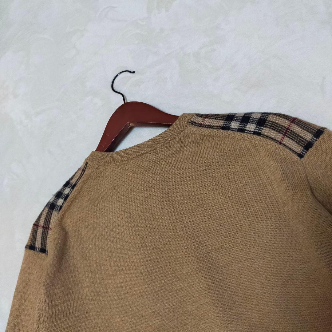 美品　BURBERRY　ノバチェック　ニットセーター　Lサイズ