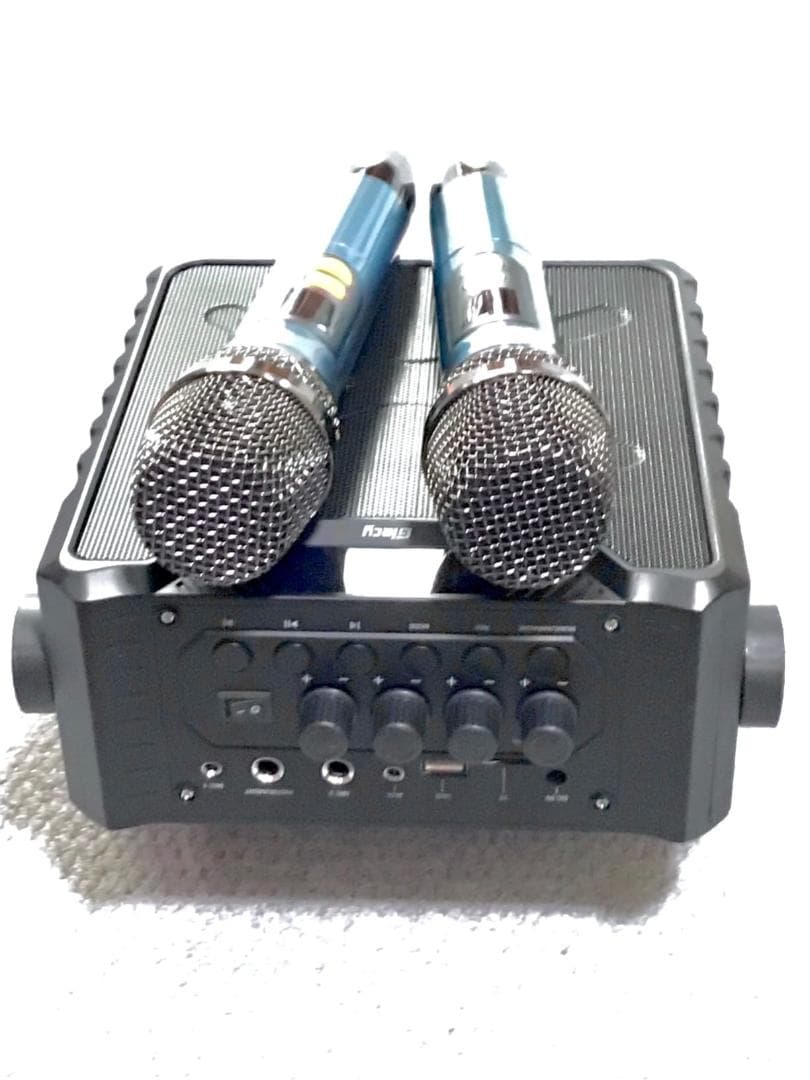 Giecy スピーカーセット 拡声器 ワイヤレスマイク2本 Bluetoothp