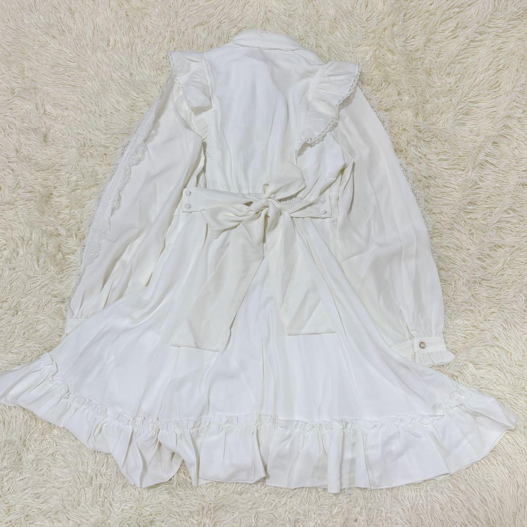 Amavel Pretty Laceボウタイワンピース　アイボリー