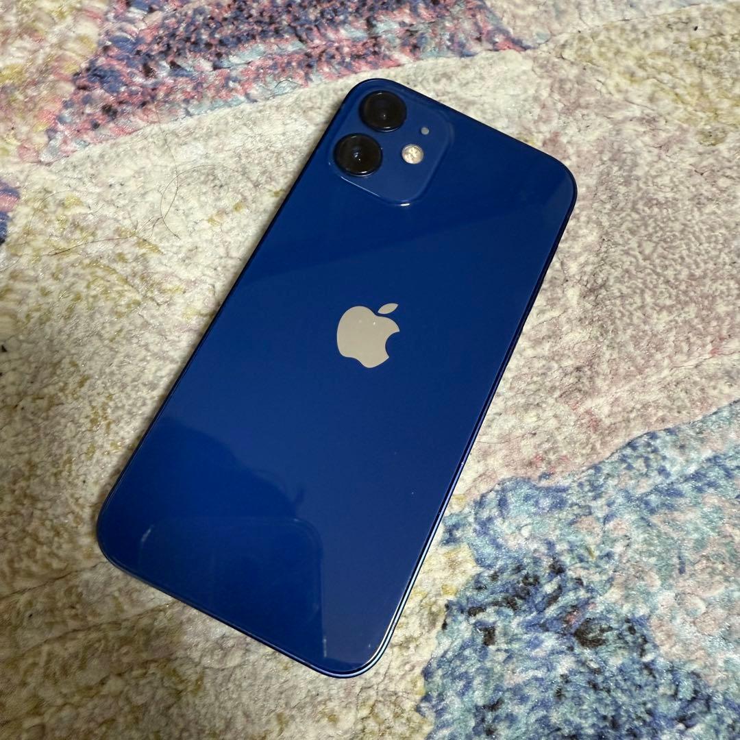 美品⭐︎Apple iPhone12mini 青 64GB（ケース付き）