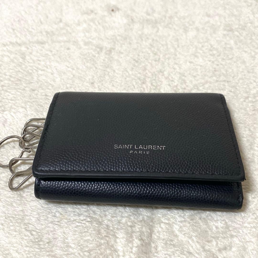 ✨希少✨Saint Laurent 6連キーケース 黒 レザー 485634