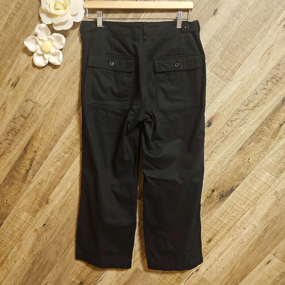 未使用タグ付✨スピック&スパン　コットン　ルーズベイカーパンツ　ブラック　40