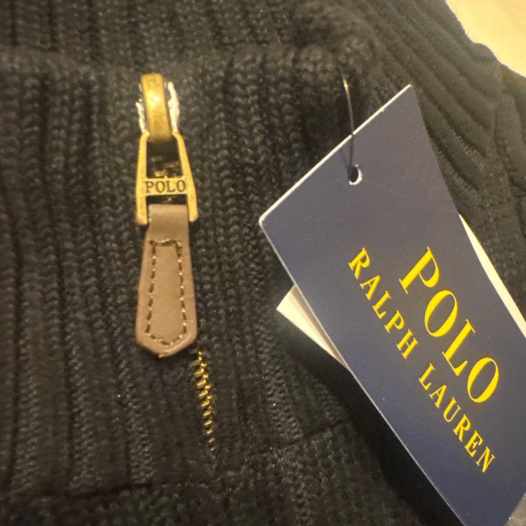 新品未使用　ラルフローレン　ケーブルニット　ネイビー　L