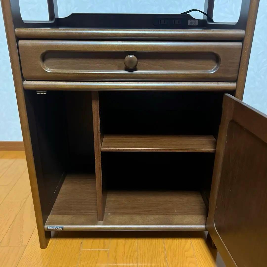 Karimoku カリモク家具 レンジ台 キャビネット キッチン収納 高級家具