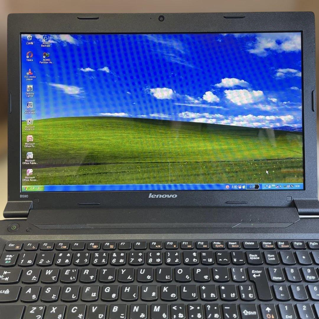 ☆格安美品☆WindowsXP☆レノボ15.6インチ大画面PC☆長時間バッテリー