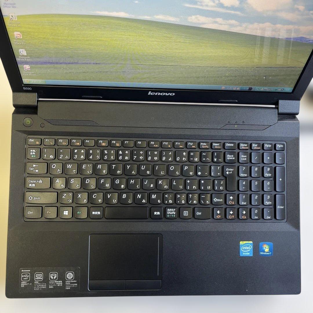 ☆格安美品☆WindowsXP☆レノボ15.6インチ大画面PC☆長時間バッテリー