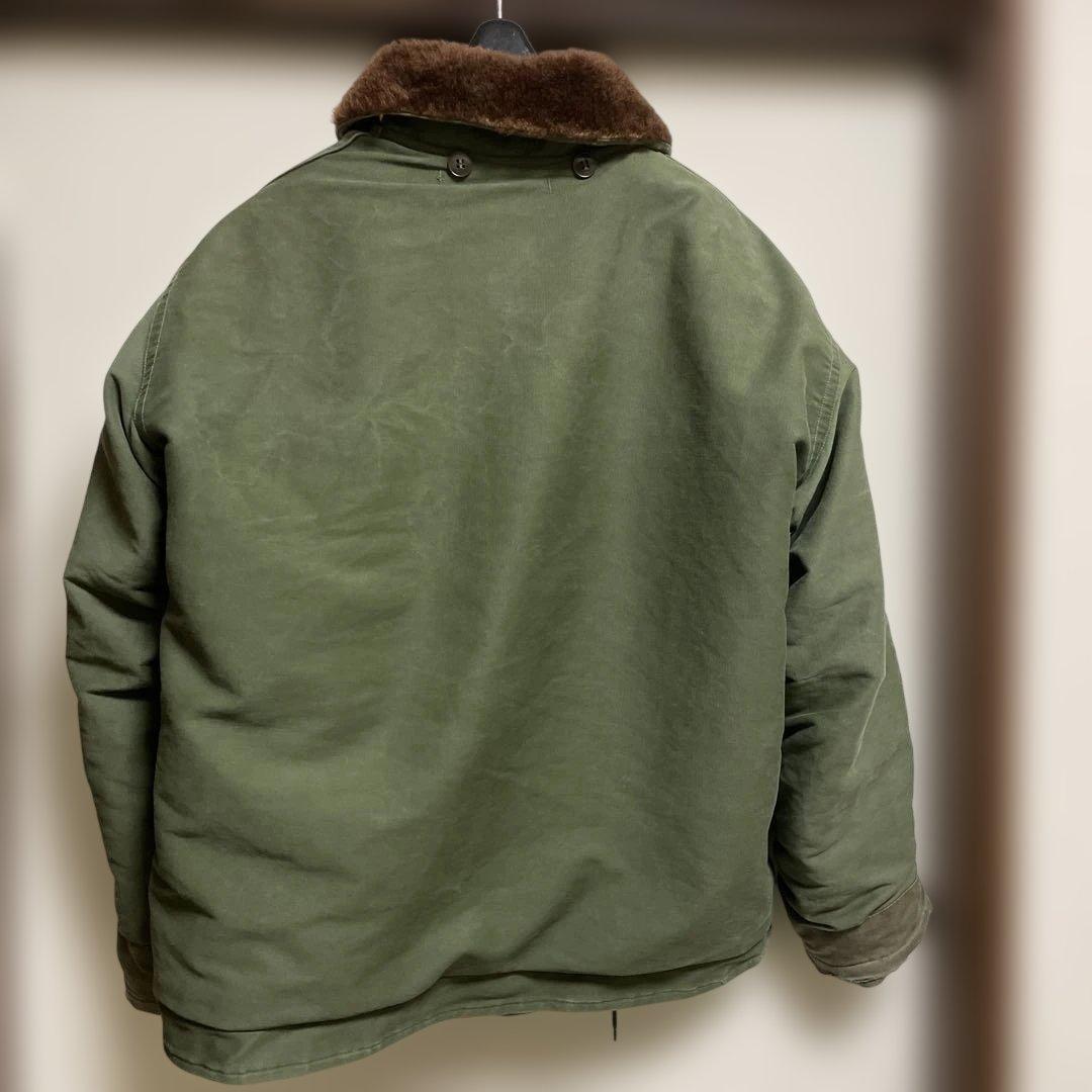 希少❗️雰囲気あり。フランス海軍 実物 70's N-1デッキジャケット L