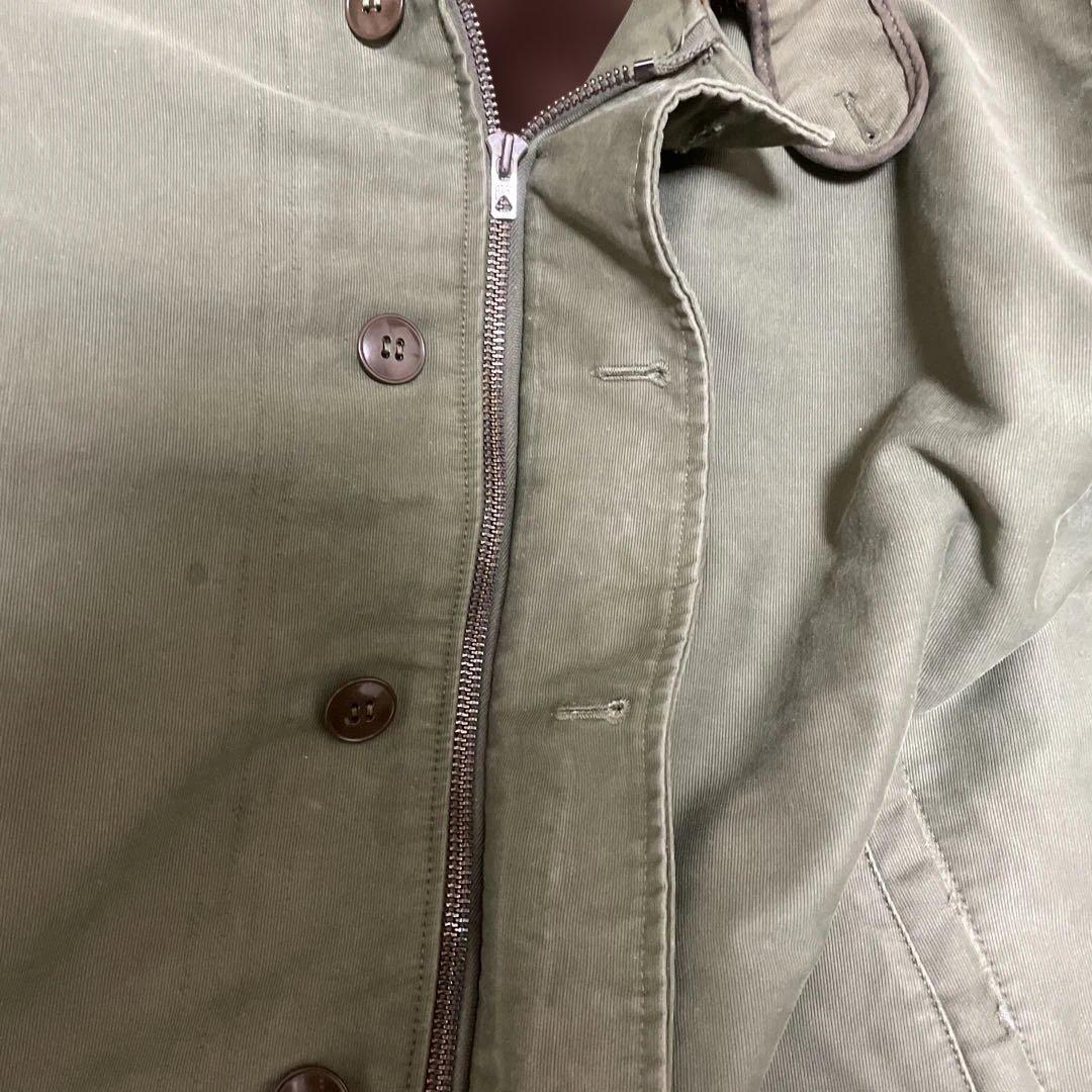 希少❗️雰囲気あり。フランス海軍 実物 70's N-1デッキジャケット L