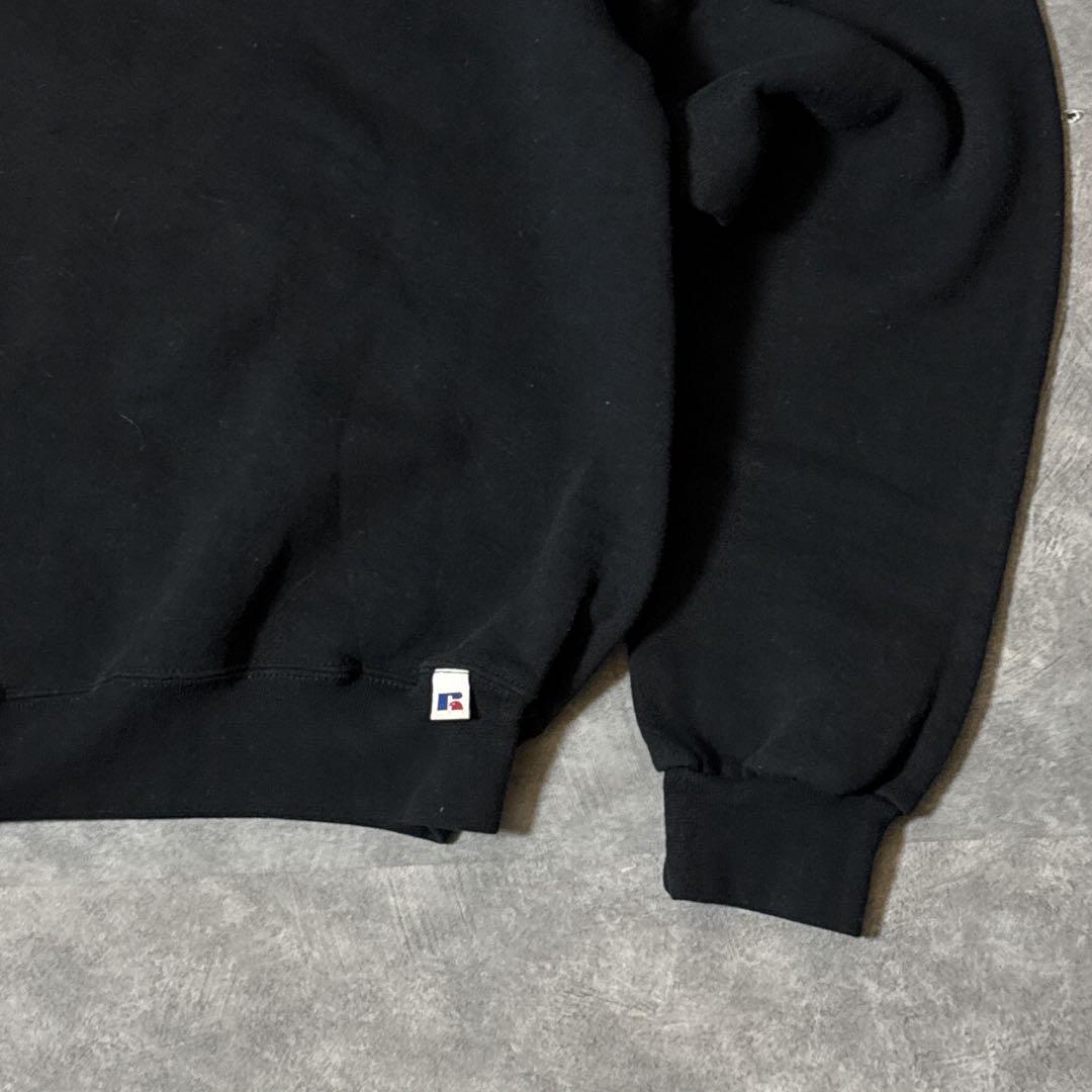 な*せ様 ラッセルアスレティック スウェット ブラック L メキシコ製 前V 無