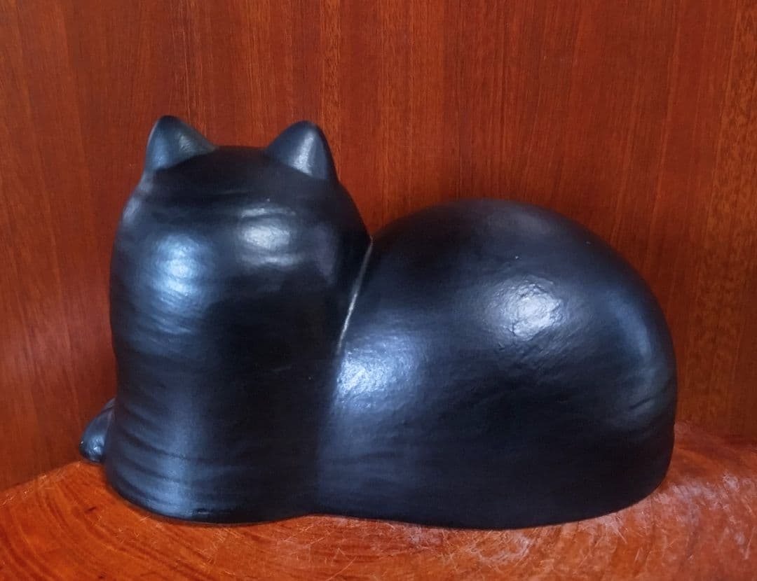 リサラーソン マイ オールブラック 深溝 北欧 美品