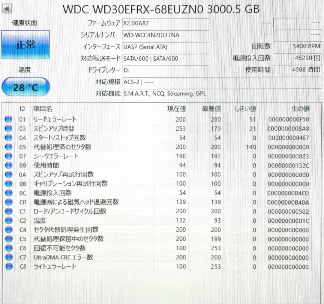 WD RED 3TB ハードケース付