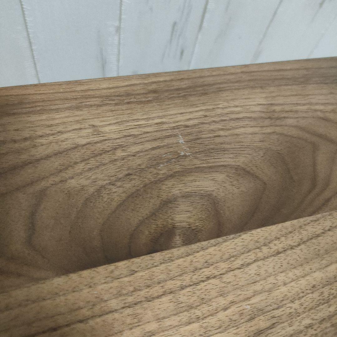 無印良品 スチールユニットシェルフ用・ボックス・ガラス引き戸・ウォールナット