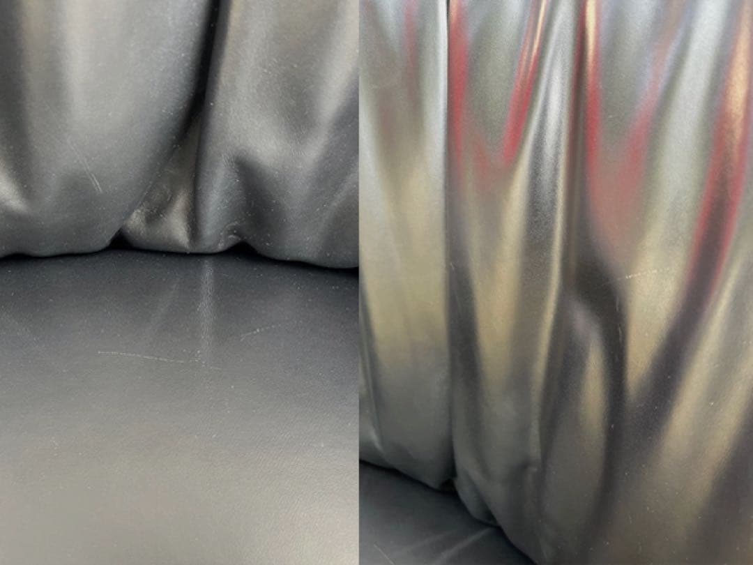 モダンスタイル　ラウンジチェア　② 本革張り　ミッドセンチュリー　シングルソファ