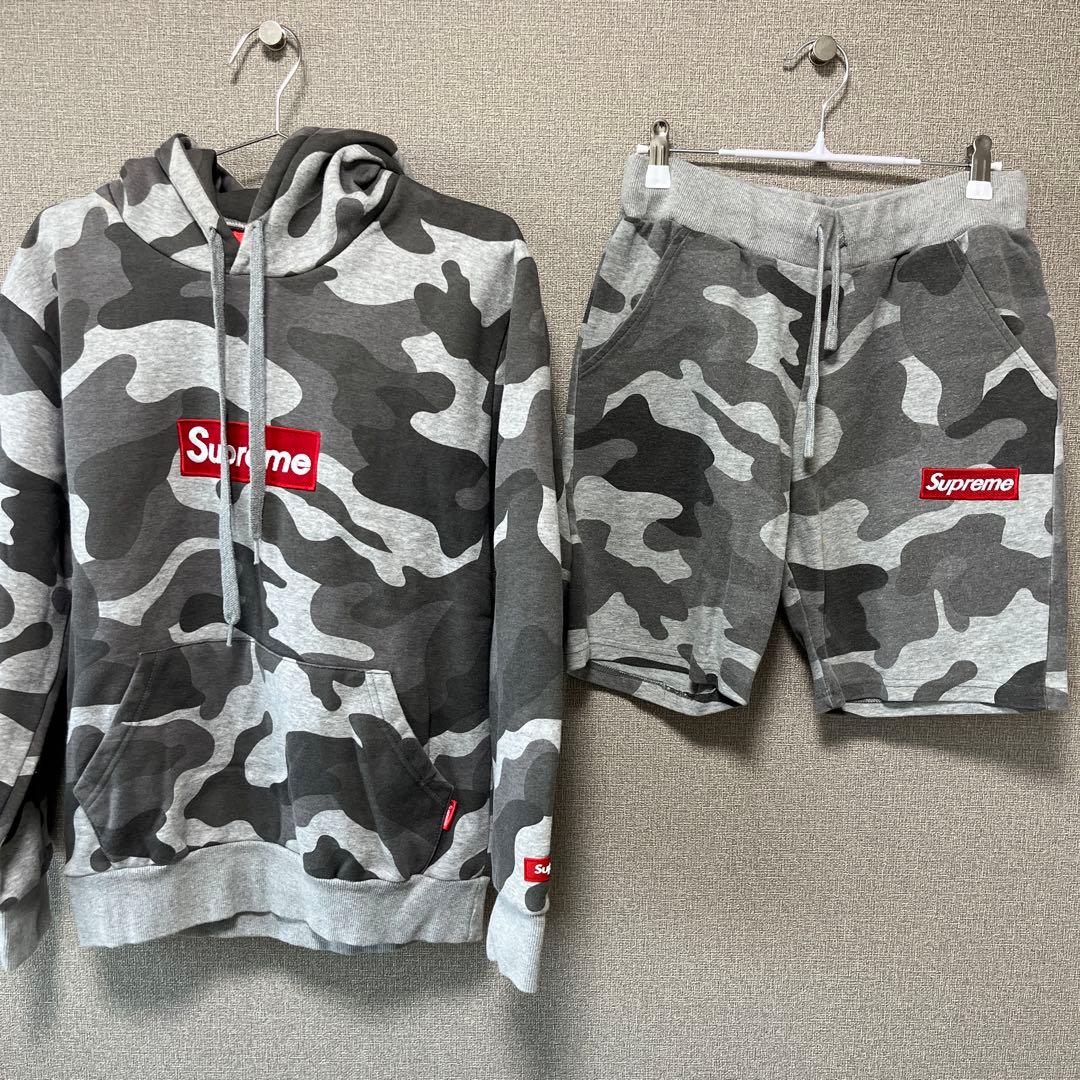 Supreme 迷彩柄 フーディー＆ショートパンツ セット