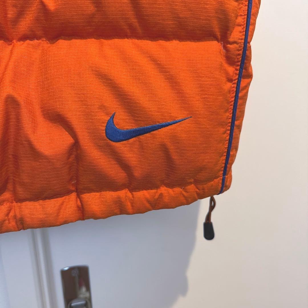美品 90s NIKE ACG ダウン ベスト オレンジ ナイキ　　刺繍