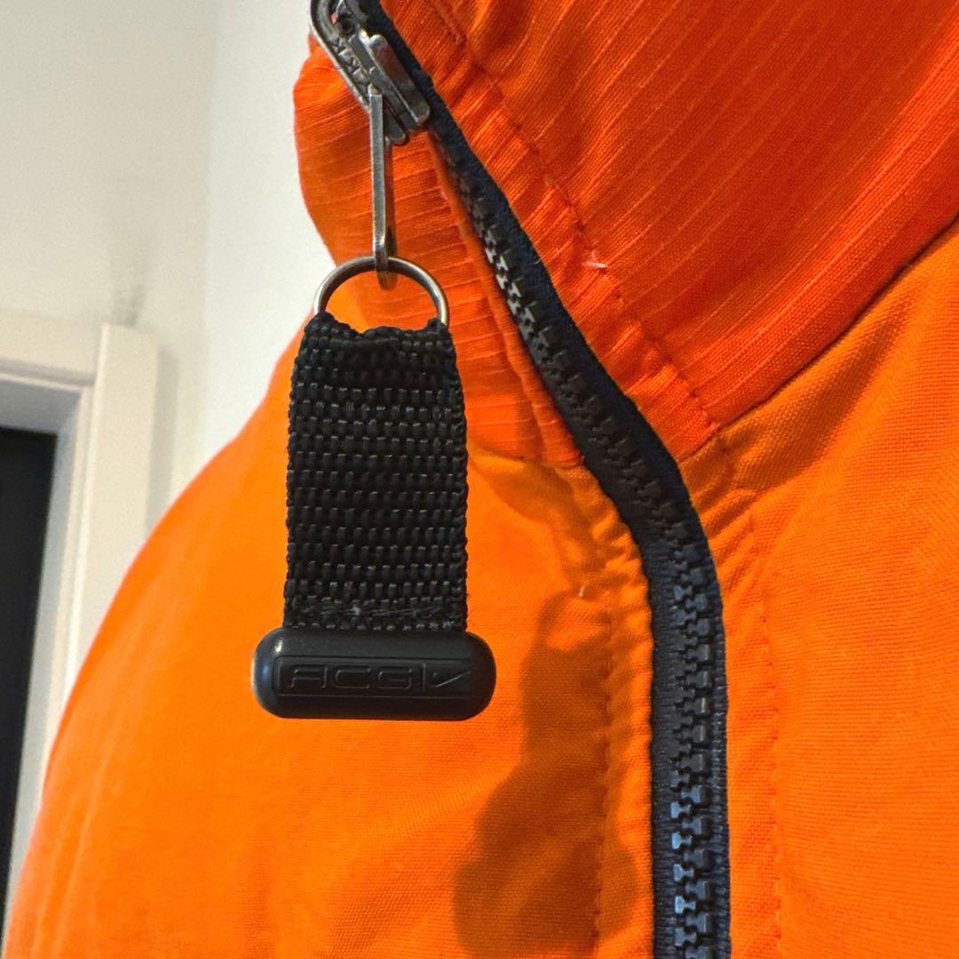 美品 90s NIKE ACG ダウン ベスト オレンジ ナイキ　　刺繍