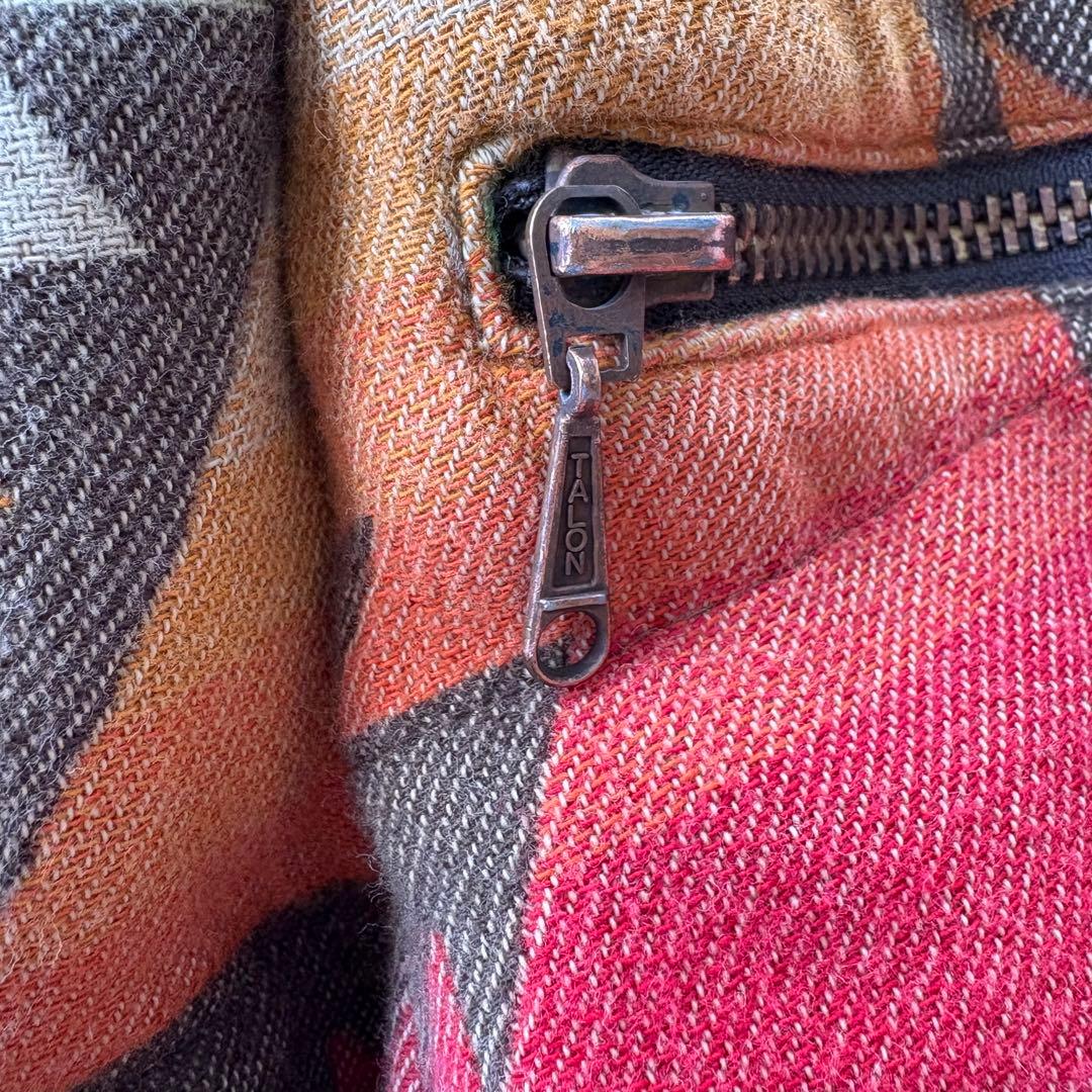 Ralph Lauren 中綿ベスト ネイティブ柄 デニム レザー切り替え