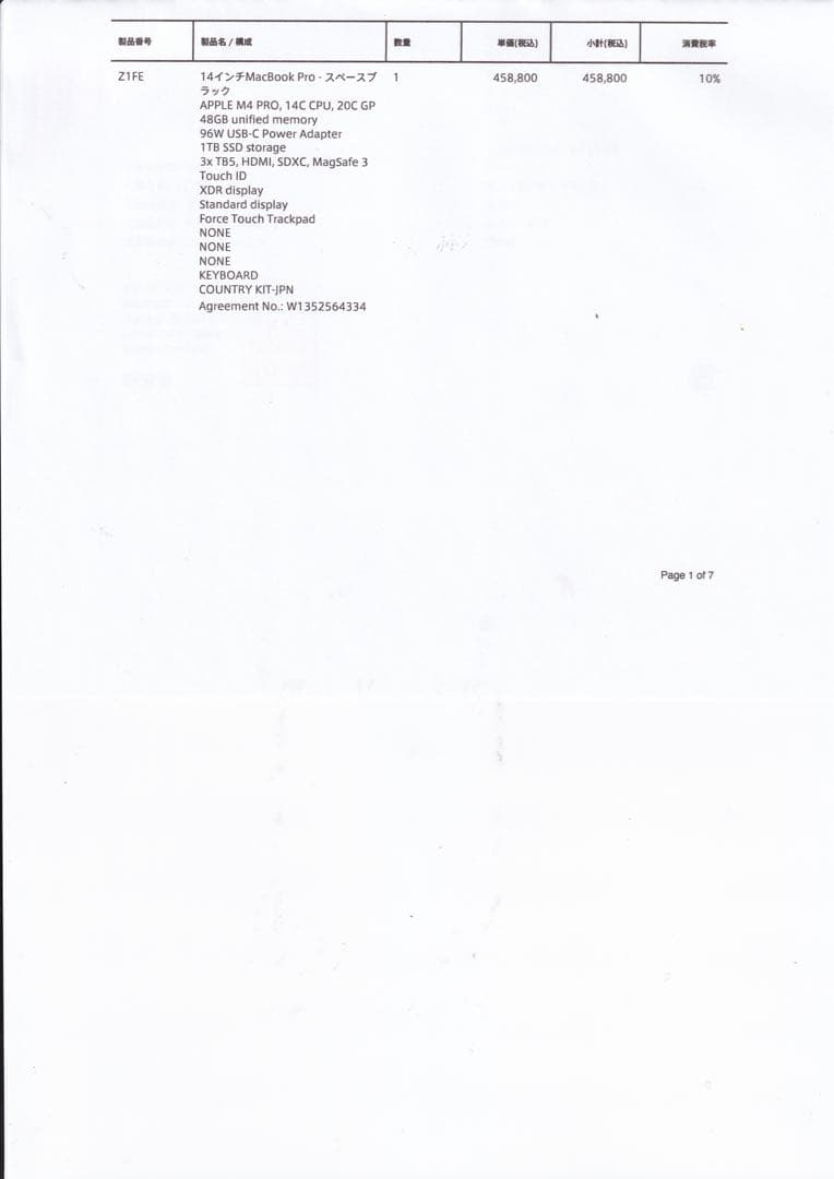 MacBook Pro 14インチ M4 Pro スペースブラック