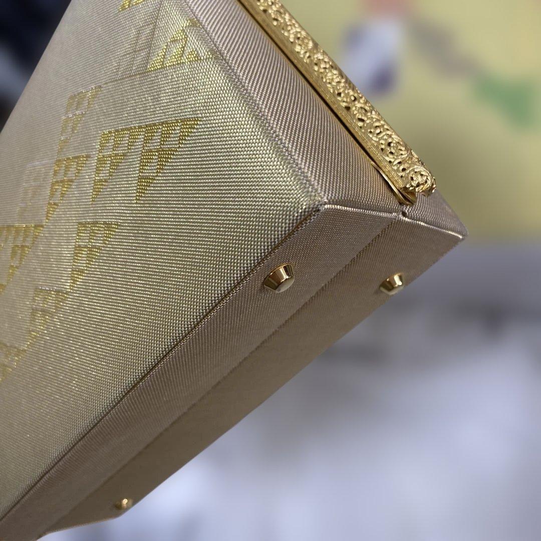 佐賀錦　伊と忠　正絹　和装小物　着物　草履&バッグ　セット　金色　フォーマル