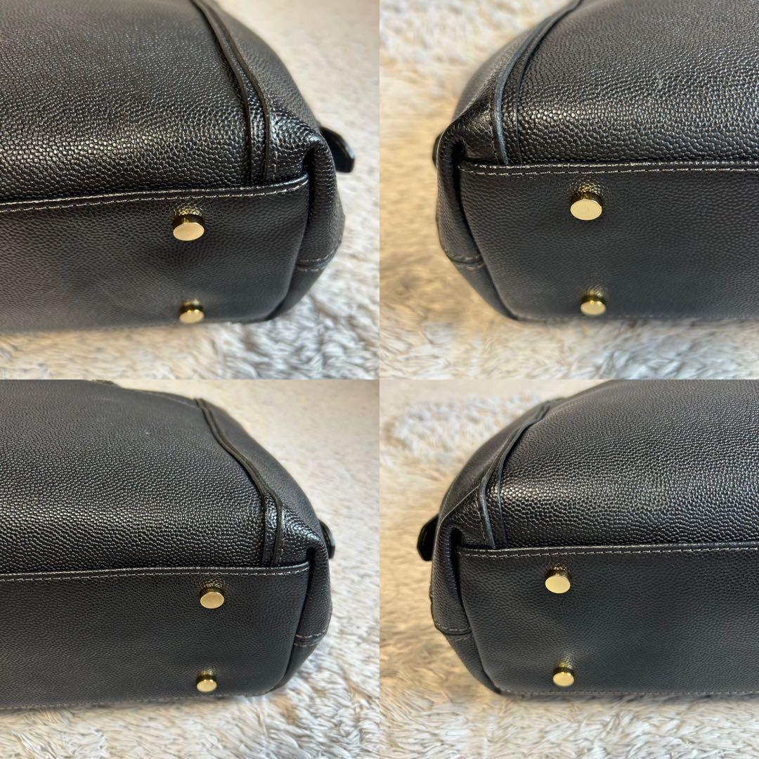 PAUL STUART ポール・スチュアート　ビジネスレザーバッグ　2way 黒