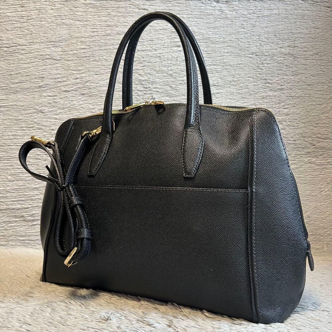 PAUL STUART ポール・スチュアート　ビジネスレザーバッグ　2way 黒