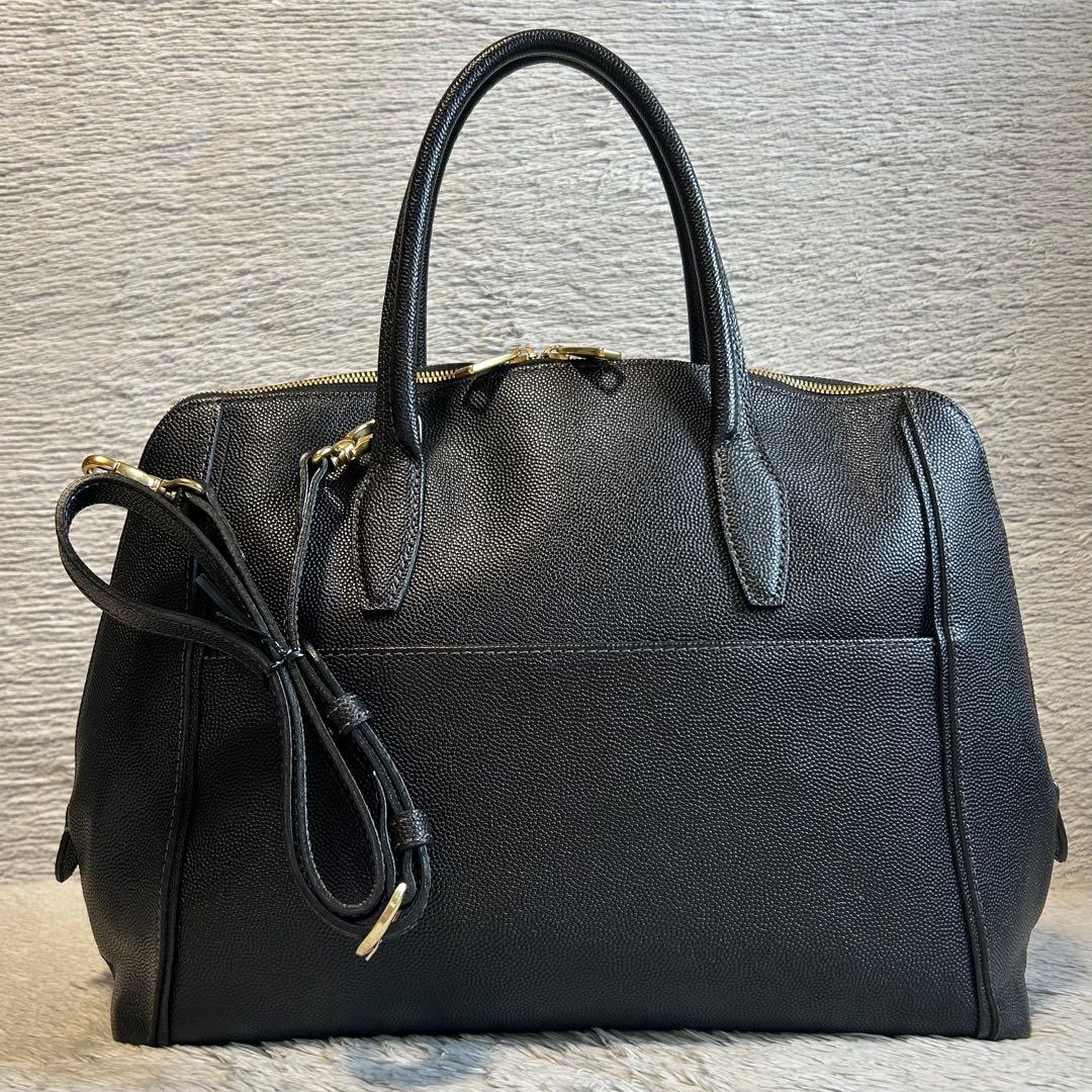 PAUL STUART ポール・スチュアート　ビジネスレザーバッグ　2way 黒