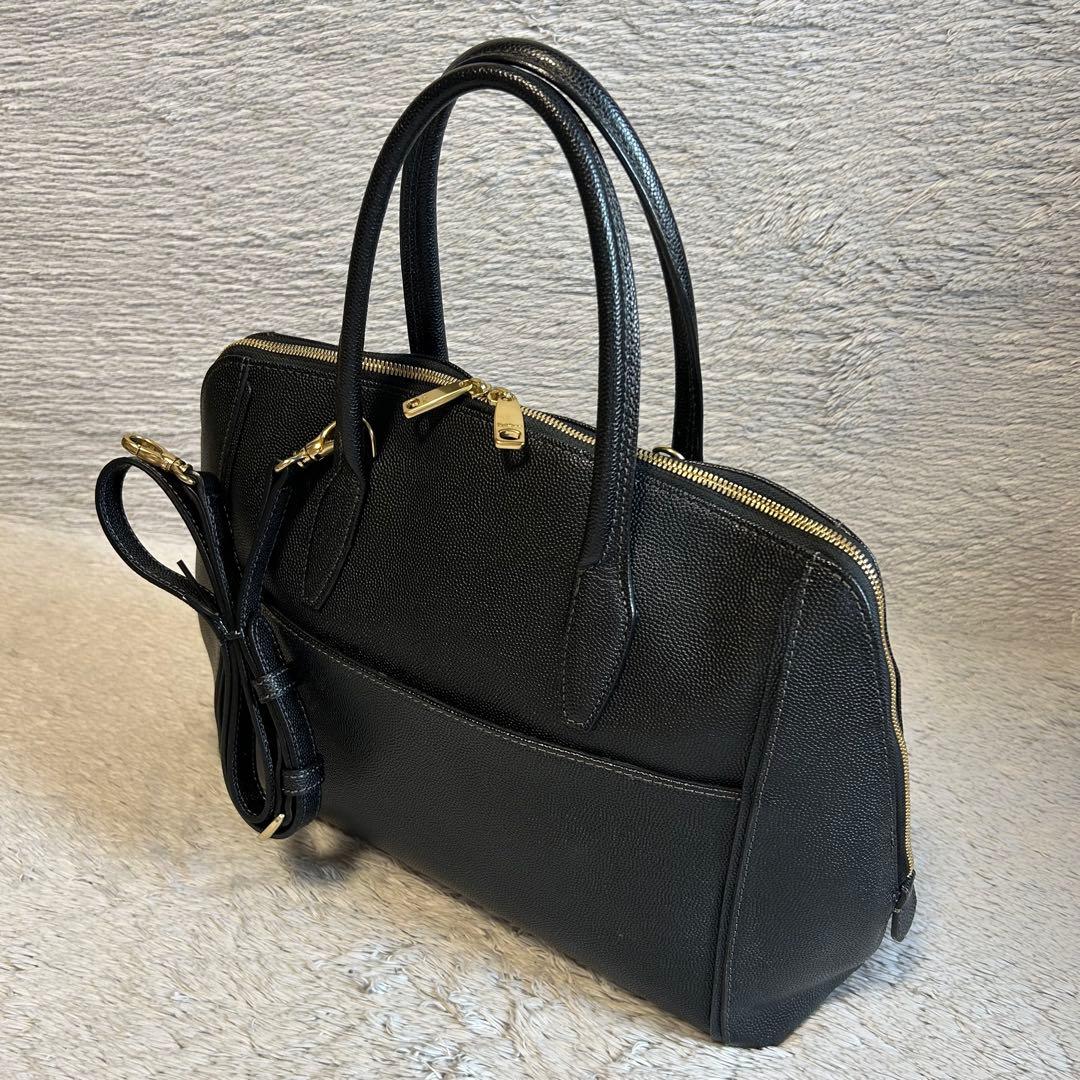 PAUL STUART ポール・スチュアート　ビジネスレザーバッグ　2way 黒