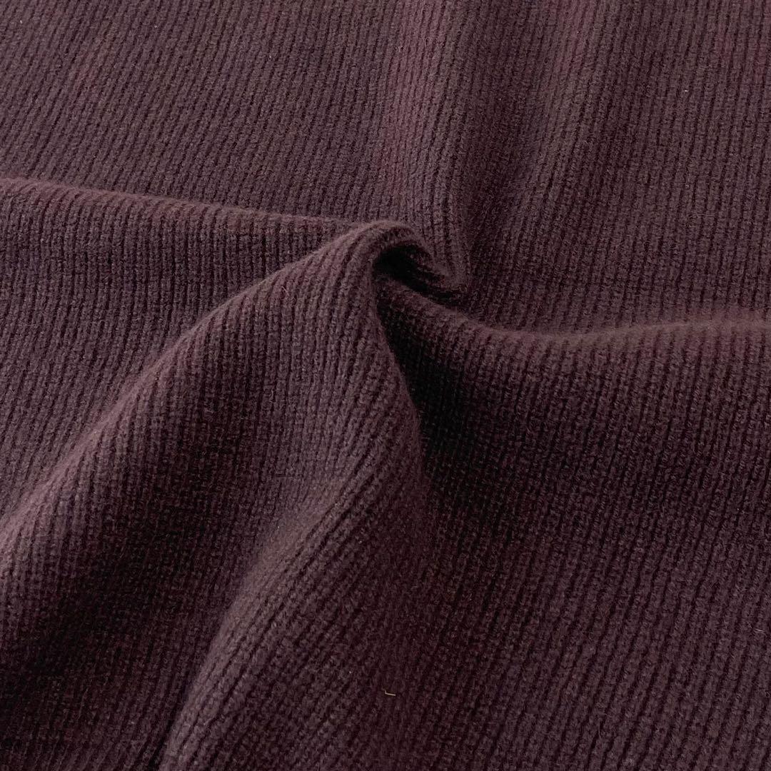 フルーツオブライフ カシミヤ混ウール リブニット ジレ ベスト 木蘭色