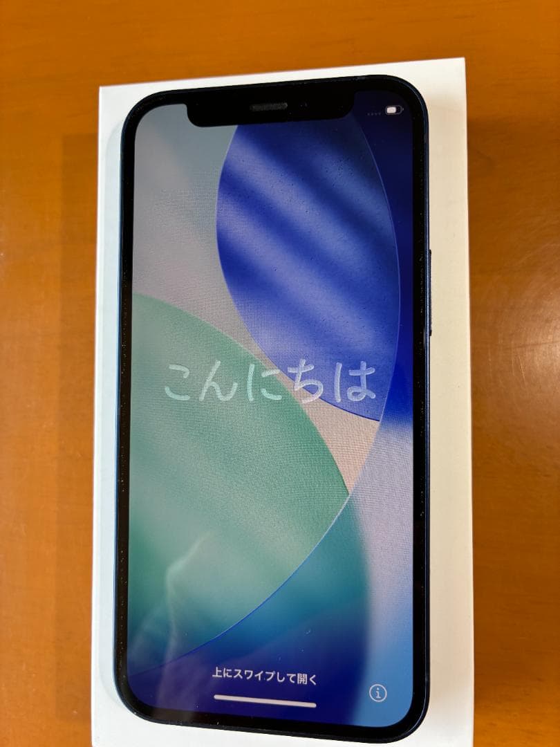 ＜美品＞iPhone 12mini ブルー 外箱、充電ケーブル、おまけ新品ケース