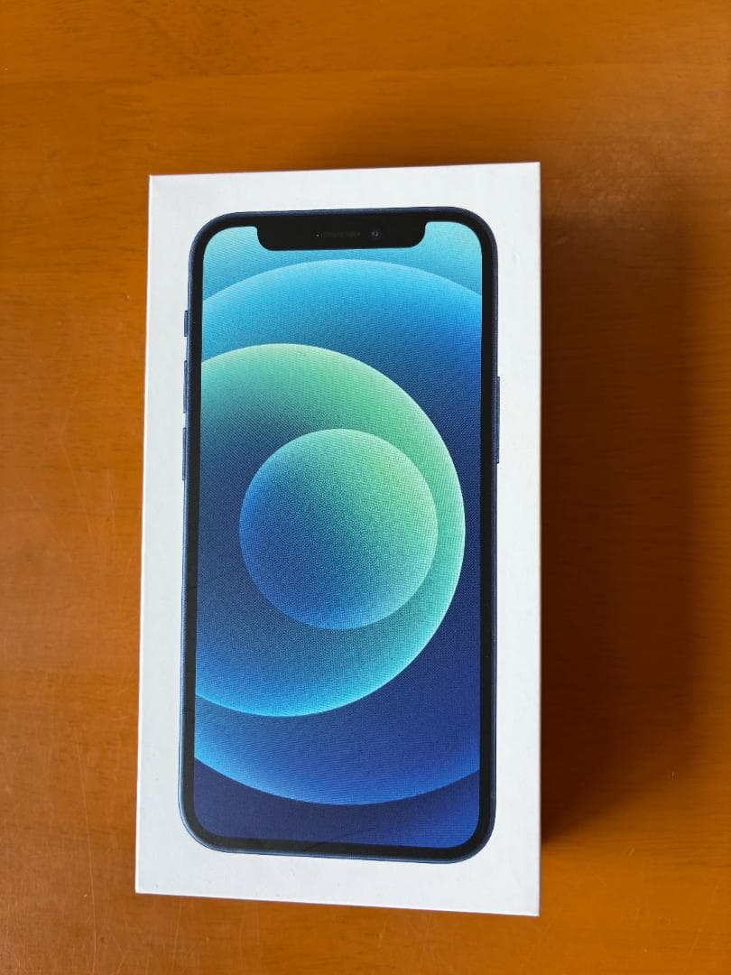 ＜美品＞iPhone 12mini ブルー 外箱、充電ケーブル、おまけ新品ケース