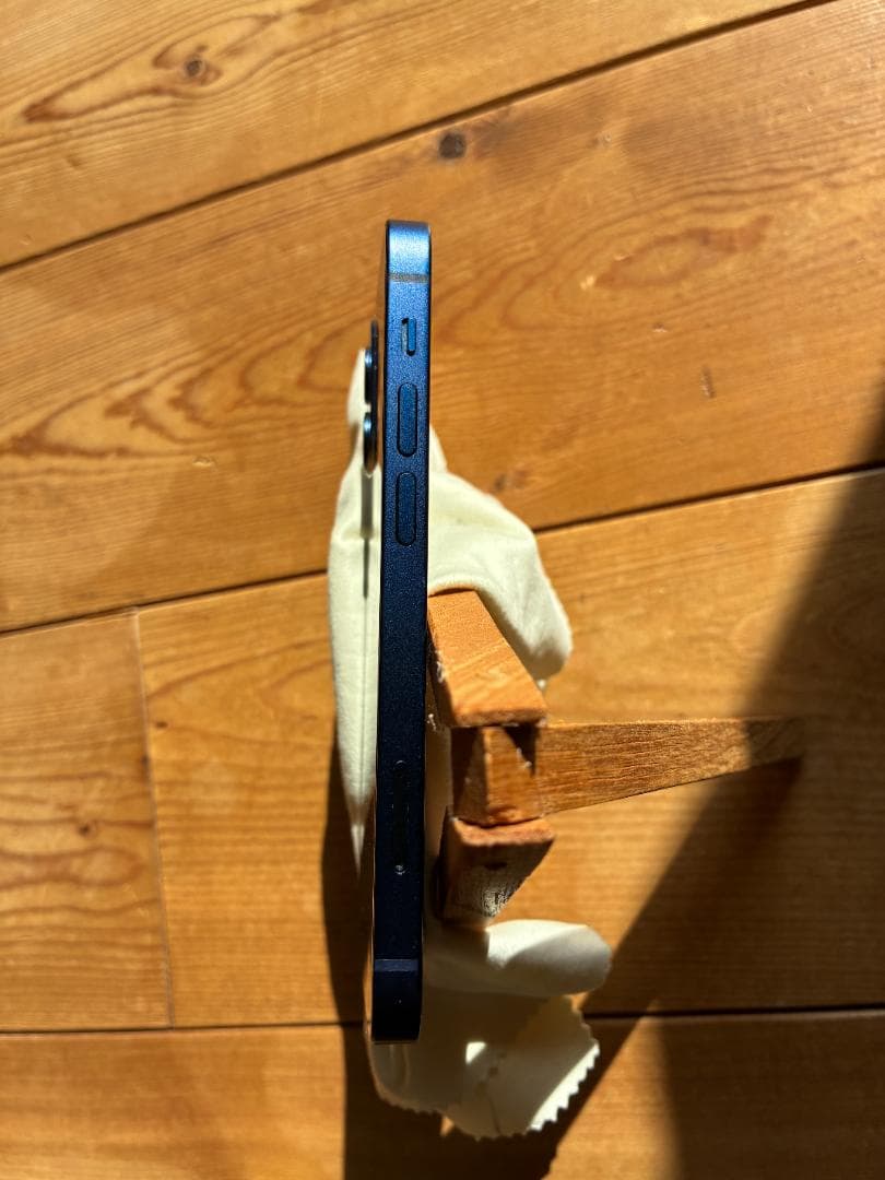 ＜美品＞iPhone 12mini ブルー 外箱、充電ケーブル、おまけ新品ケース