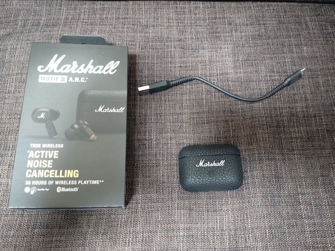 ワイヤレスイヤホン MOTIF II A.N.C イヤホンケース ブラック