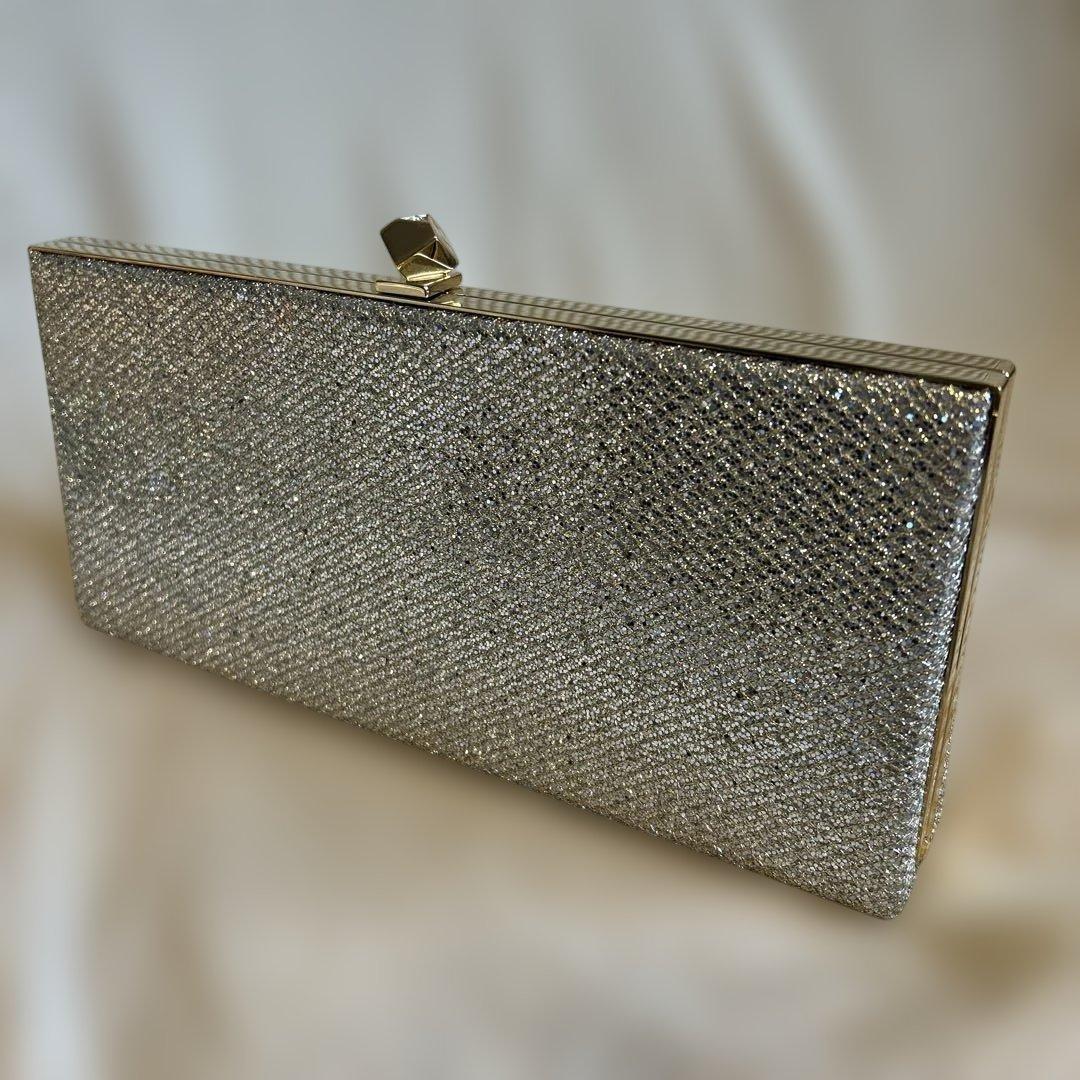 週末セール【希少/美品】JIMMY CHOOグリッター　クラッチバッグ