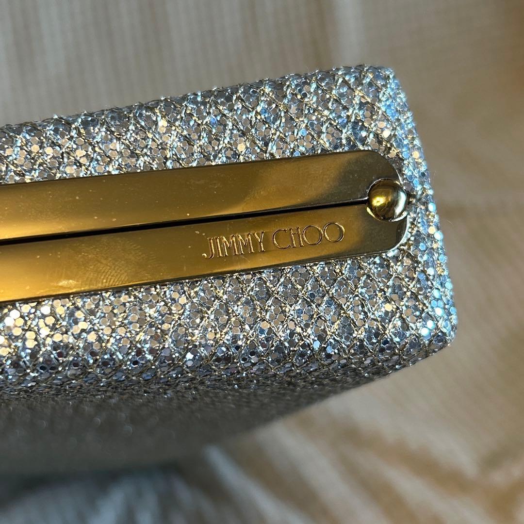 週末セール【希少/美品】JIMMY CHOOグリッター　クラッチバッグ
