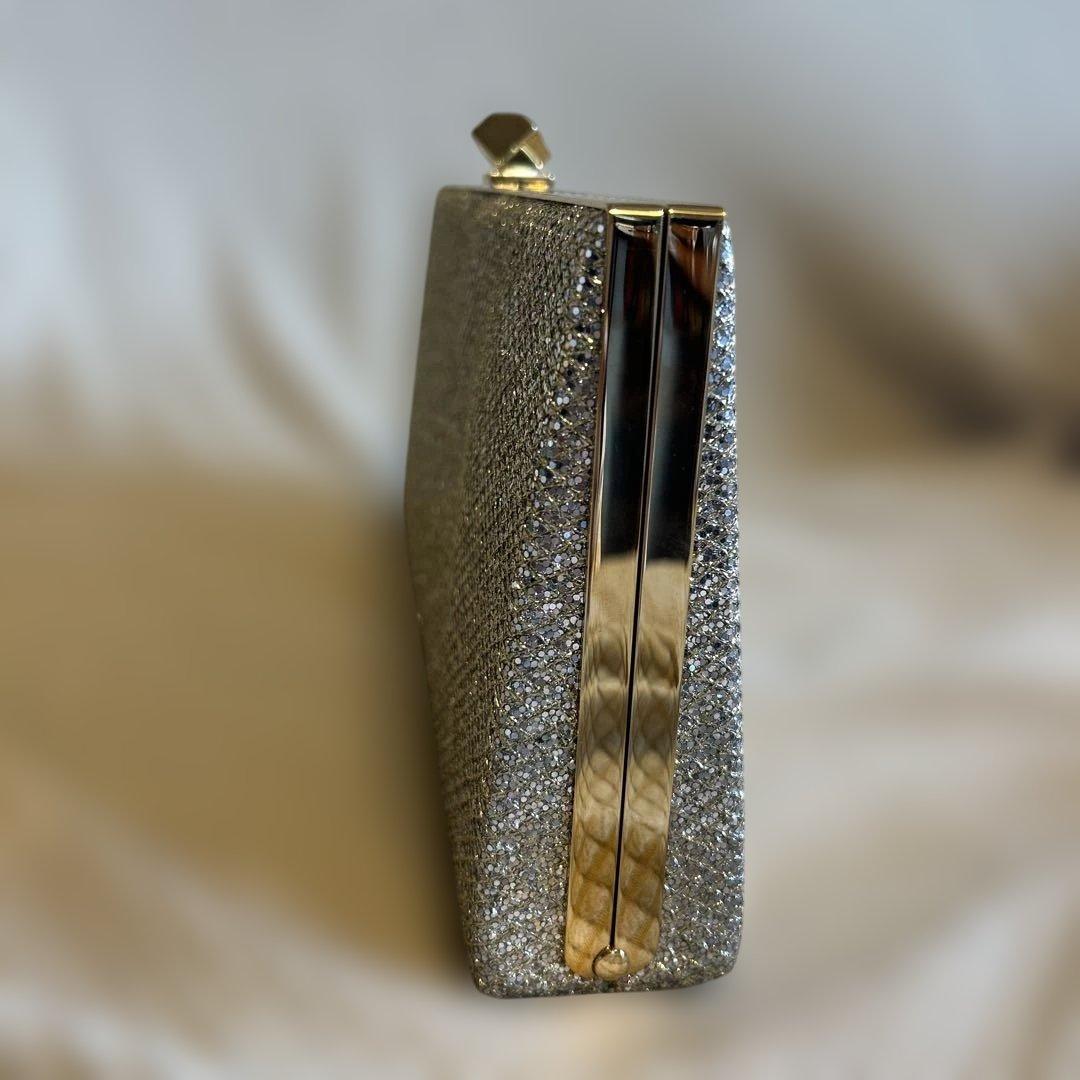 週末セール【希少/美品】JIMMY CHOOグリッター　クラッチバッグ