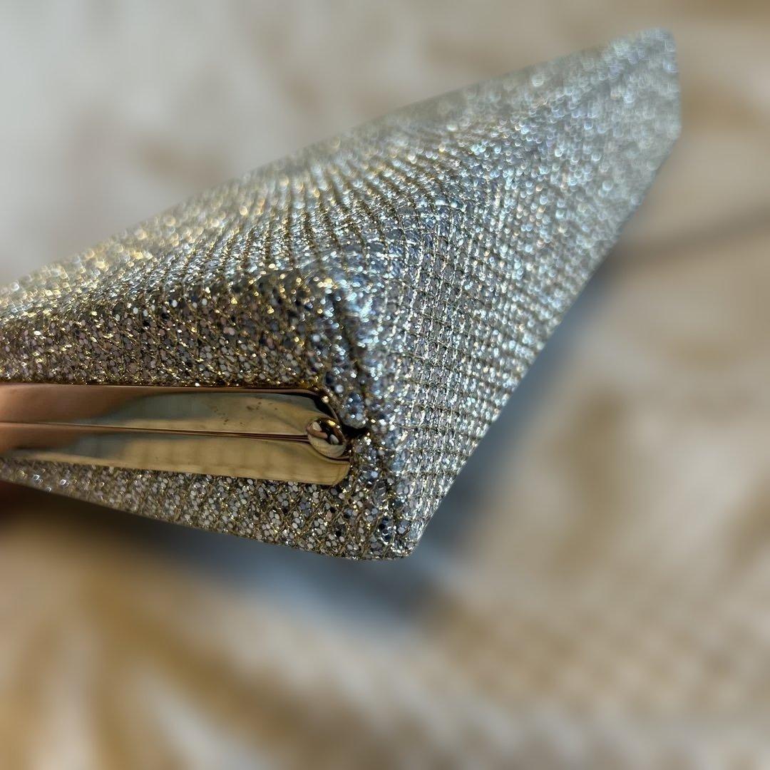 週末セール【希少/美品】JIMMY CHOOグリッター　クラッチバッグ
