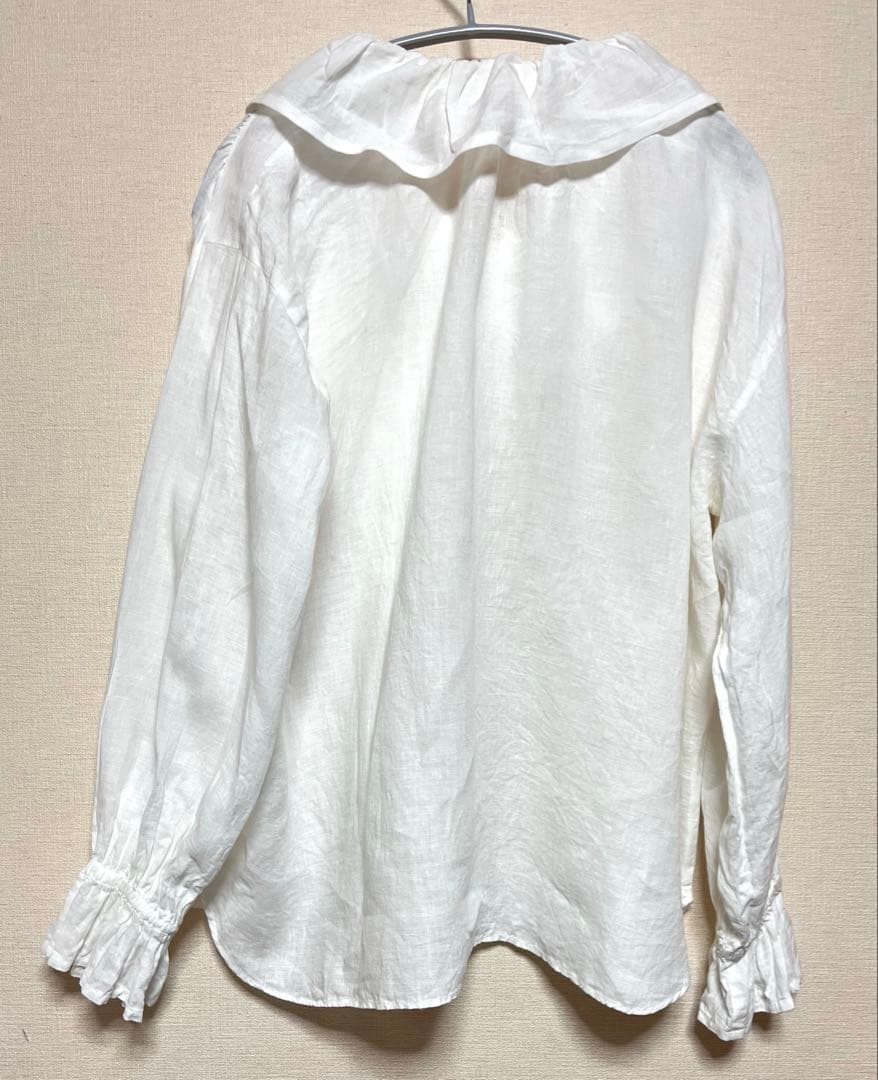 ジャーナルスタンダード ラックス　フレンチリネンフリルパフ　ブラウス　麻