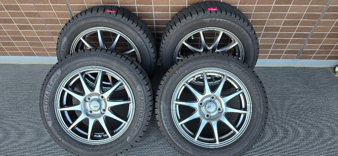 送料込!!185/60R15 スタッドレスタイヤ アルミホイール付き 4本セット