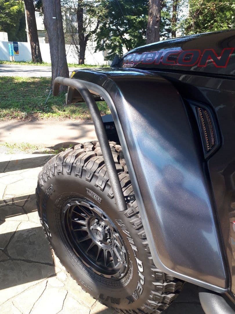 ラングラー JL ハイフェンダー用 32㎜径 自作 パイプフェンダー 塩ビ管