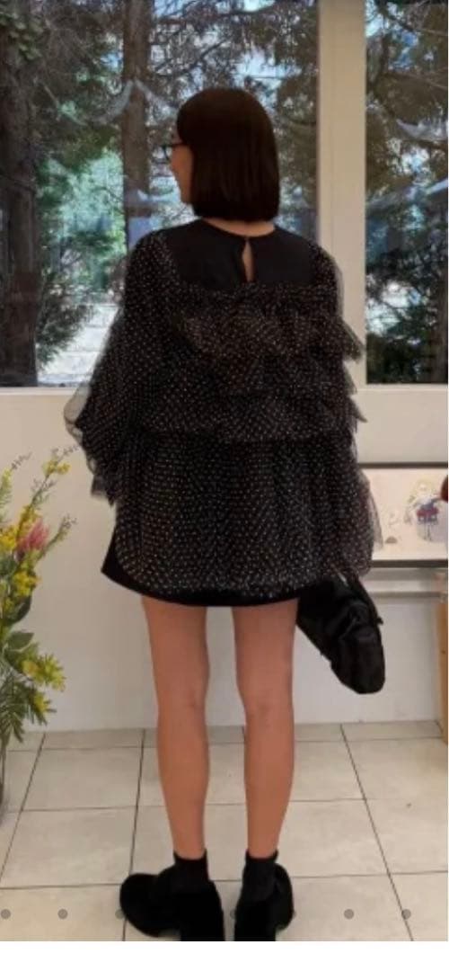 ロージーモンスター　チュールドット　tops