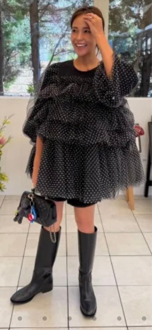 ロージーモンスター　チュールドット　tops