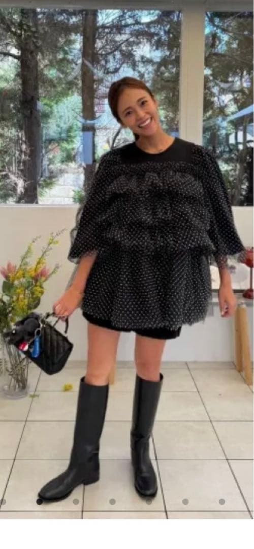 ロージーモンスター　チュールドット　tops