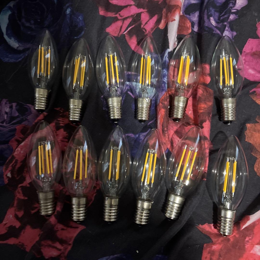 シャンデリア 透明ビーズ 12灯 取扱説明書、おまけ付き