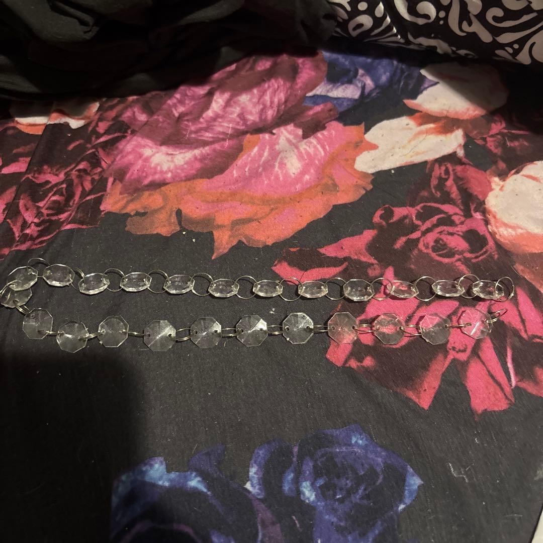 シャンデリア 透明ビーズ 12灯 取扱説明書、おまけ付き