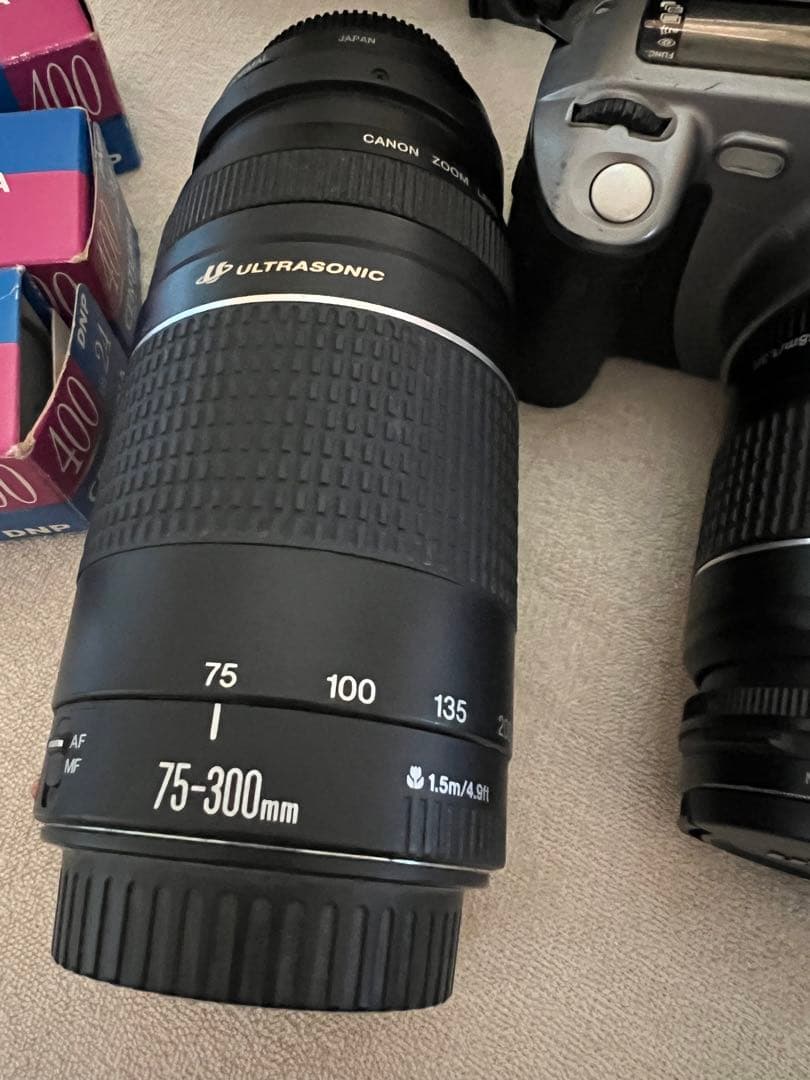 Canon Kiss Ⅲ L フィルムカメラ　望遠レンズ付き　75-300㎜