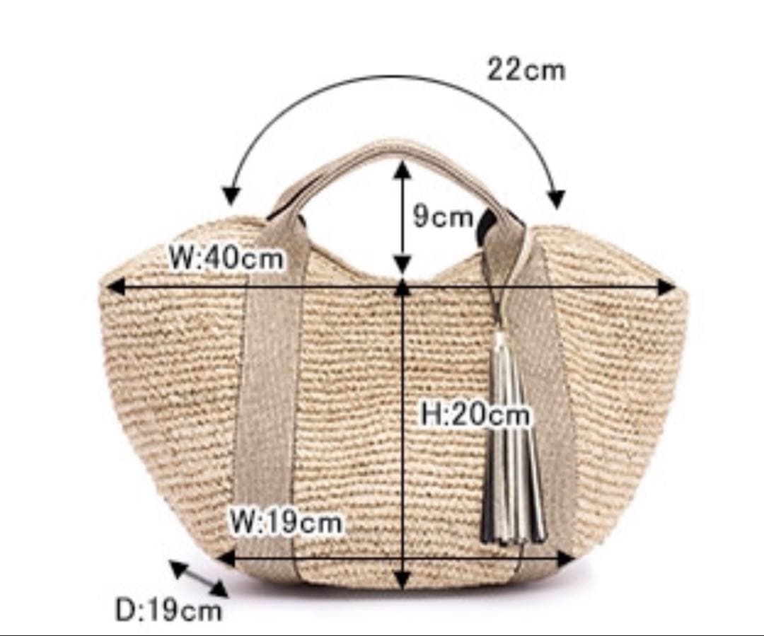 美品⭐︎ヴィオラドーロ　カゴバック　ラフィア　シルバー