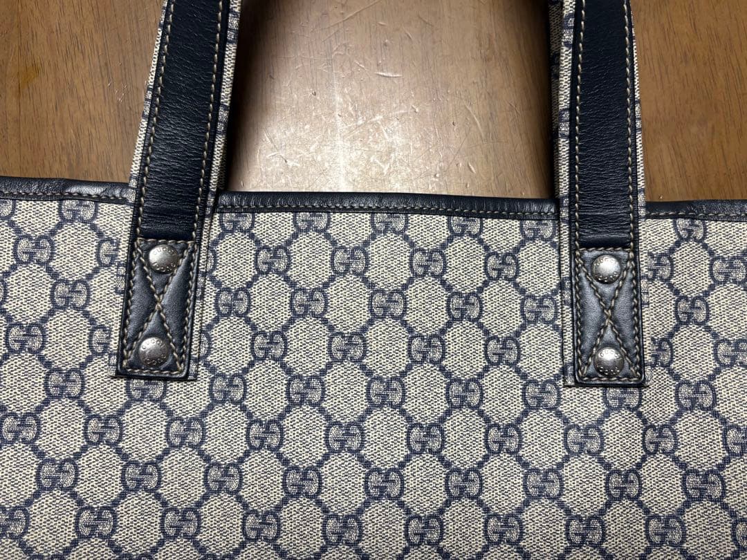グッチ トートバッグ レディースGUCCI スプリーム 211134 ネイビー